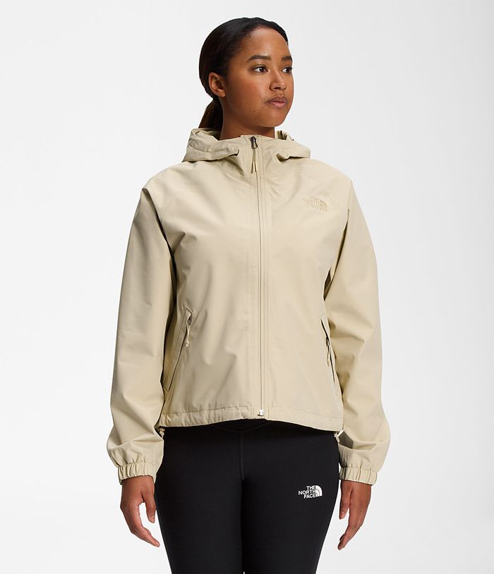 The North Face Regenjas Dames Voyage Korte VKBI08651 - Beige